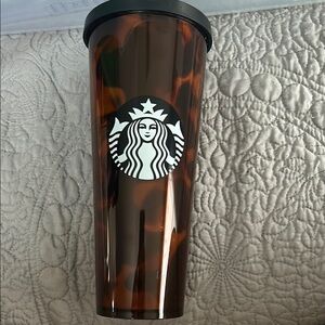 Starbucks Tortoiseshell Tumbler with Black Lid